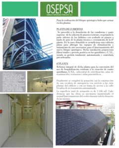 Proyecto y ejecución de las obras de escalera de emergencia y reconfiguración de cubierta para acondicionamiento puntual del bloque quirúrgico en el sanatorio Virgen del Mar de Madrid.