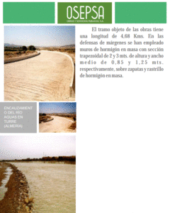 Encauzamiento del río Aguas en Turre (Almería)
